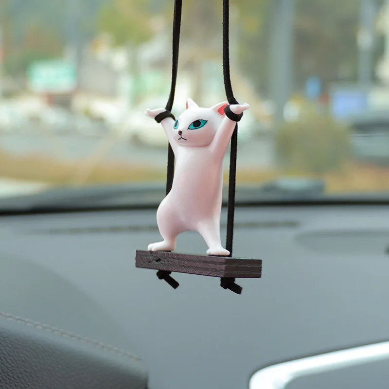 10 styles Anime cat Q Version kawaii Car pendant decoration Action Figure PVC Model Toys Doll Desk Decor Collectible Gifts