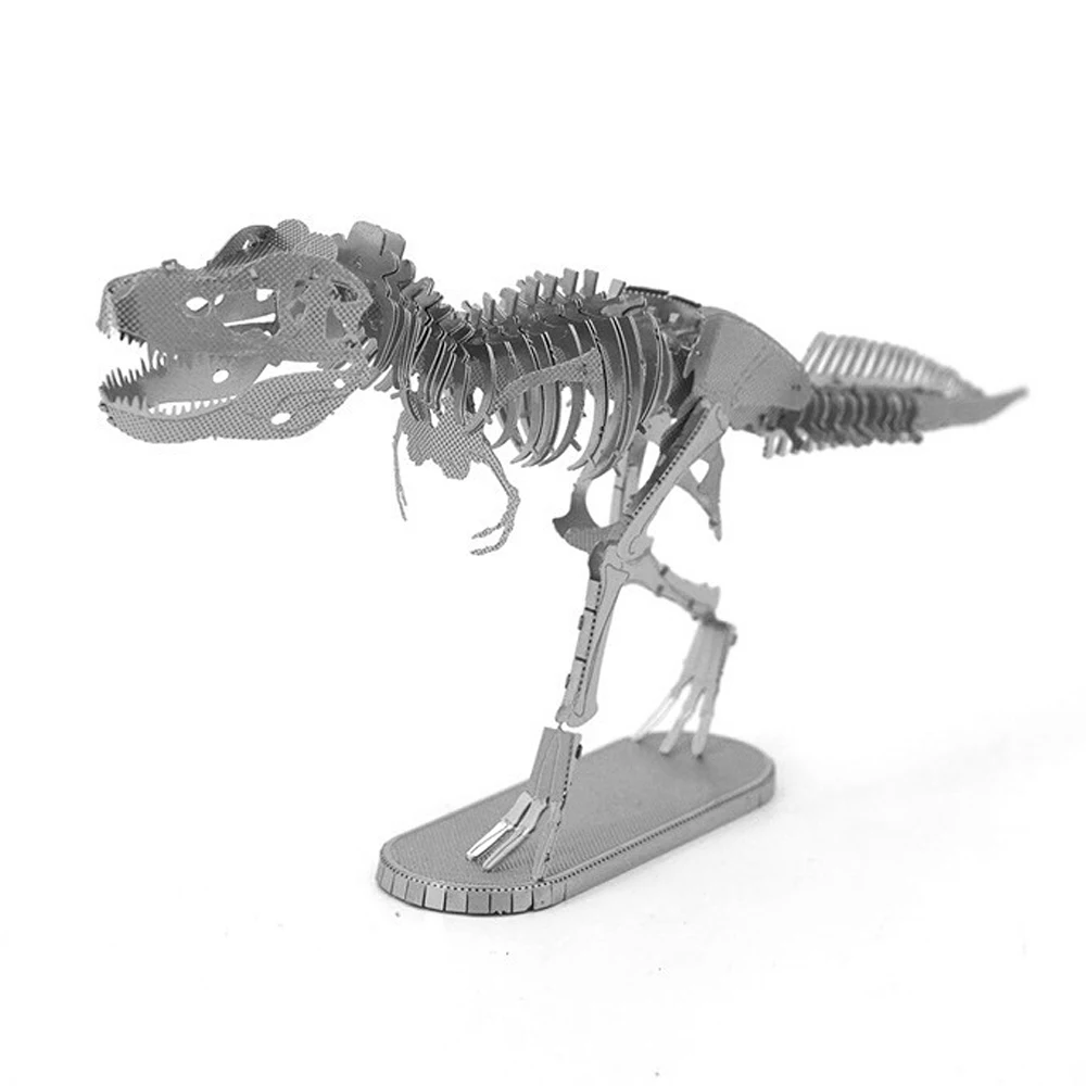 

Stainless Steel Metal Assembled 3D Puzzle, Tyrannosaurus Rex Dinosaur, Diy Model Handmade Toy,XT53
