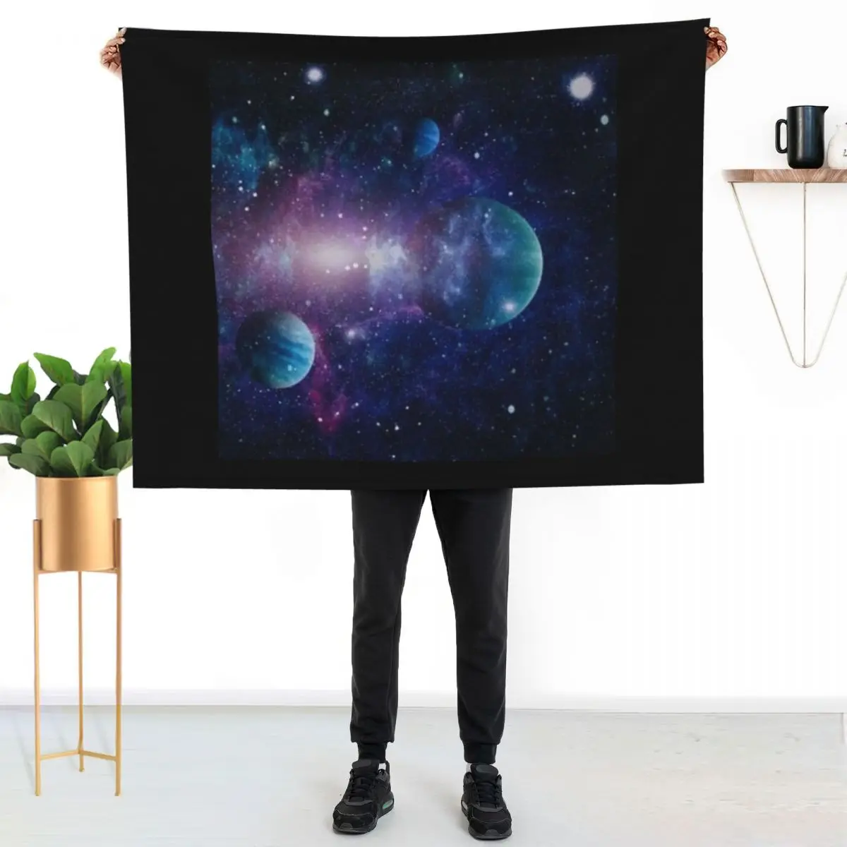 Planets and stars Throw Blanket Luxury St Single Loose For Baby Thin Soft Beds Blankets