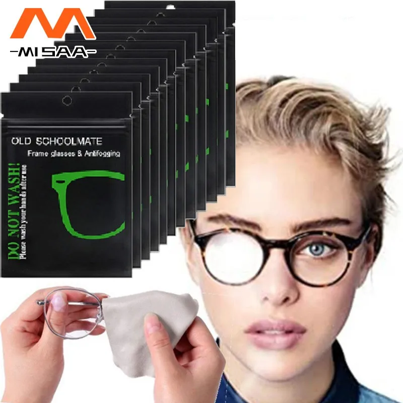 1PC  Anti-fog Suede Glasses Cloth Reusable Microfiber Anti-fog Glasses Cloth Glasses Lens Anti-fog Mobile Phone Cleaning Wipe