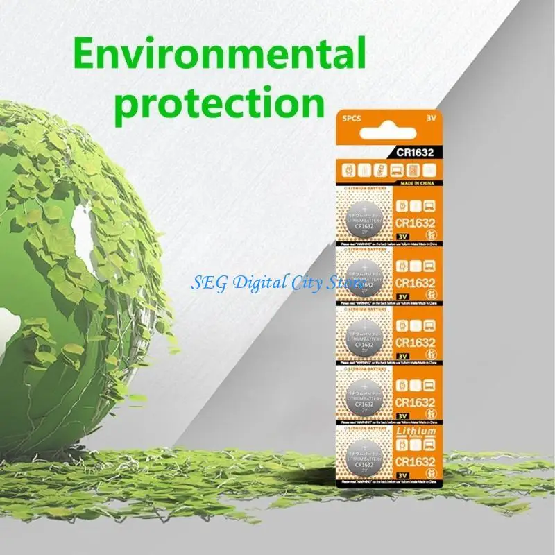 

U75B 10Pack BR1632 DL1632 ECR1632 KCR1632 LM1632 Lithium Coin Button Batteries 3V for KeyFob and Gadgets