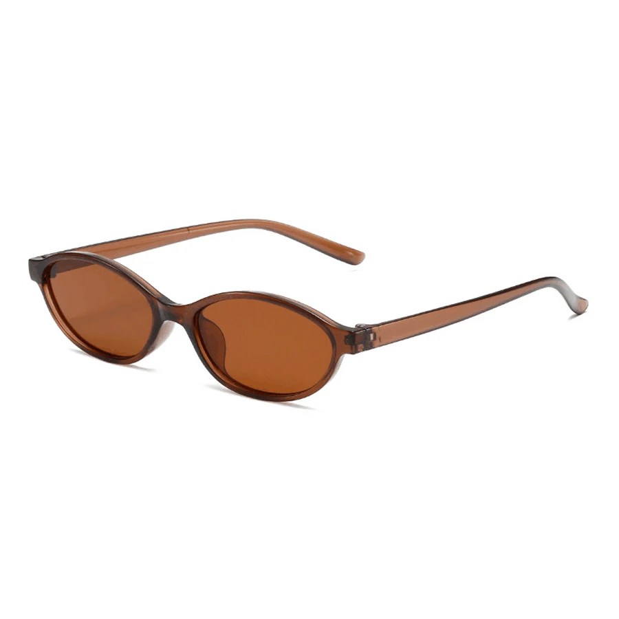 Fashion Oval Simple Literary Sunglasses Women Retro Small Frame Cat Eye Commuting Sunglasses Design Travel Sunglasses UV400