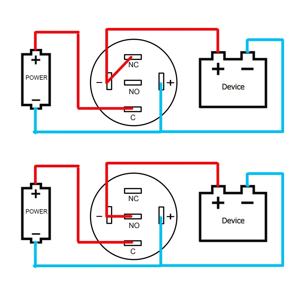 12/19/22mm Push Button Switch Electric Waterproof Power 6v 12v 220v 24v Led Light On Off  Momentary Pressure Switch Fix Contacts