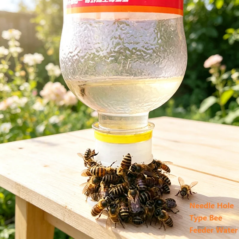 40PCS Bee Drinker Beehive Entrance Feeder Anti Drowning Bee Drinking Equipment Needle Hole Type Bee Feeder Water Beekeeping Tool