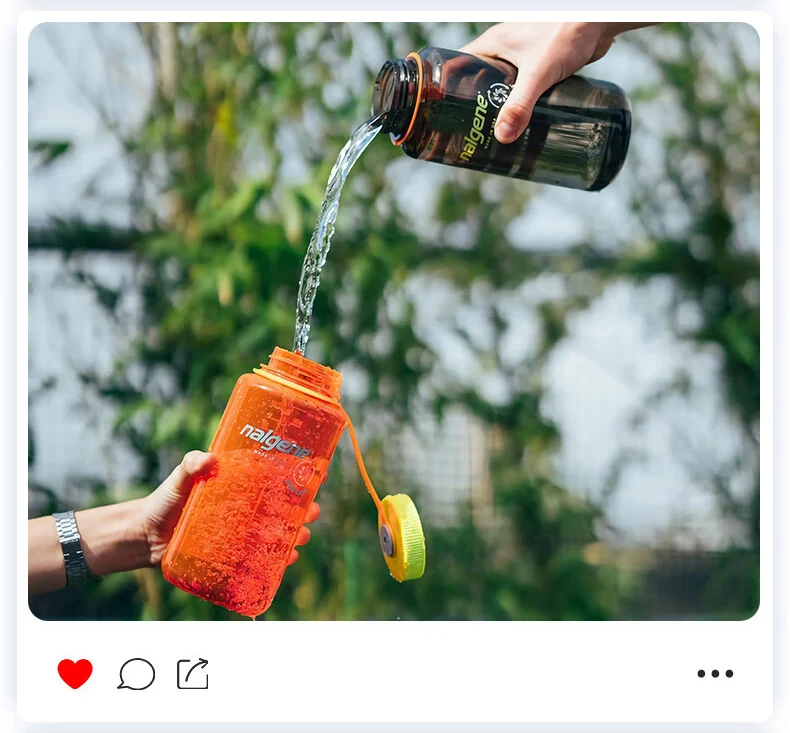 Nalgene 500ml 1L Wasserflasche mit breiter Öffnung, stoßfest, auslaufsicher, für Wandern, Camping, Radfahren, Schule, Reisen, Outdoor-Sport – Detail 16