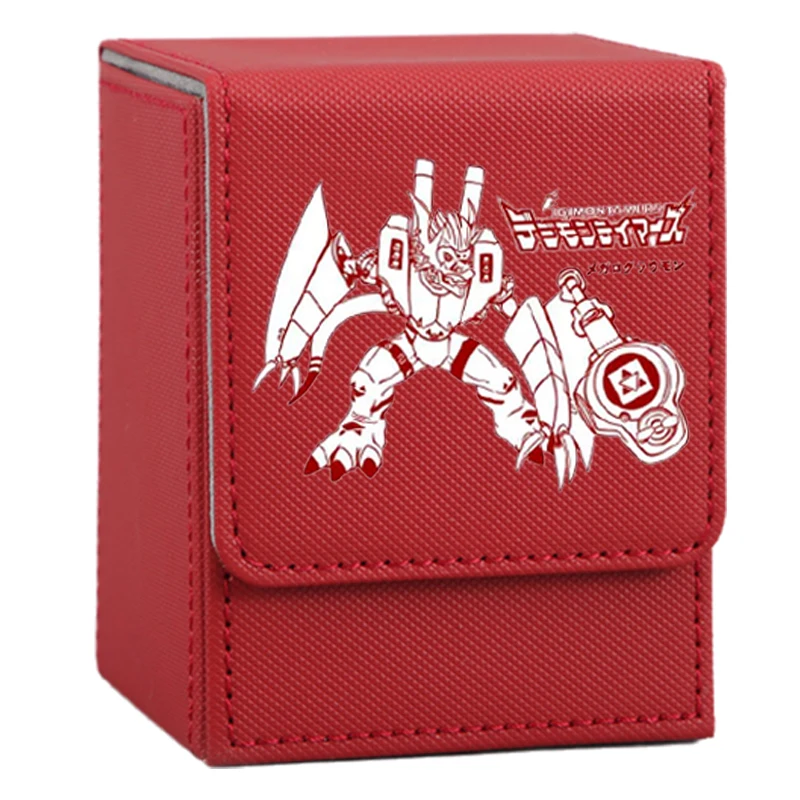 Digimon Adventure Kartenetui Growmon Gargomon Kyubimon Rapidmon Taomon Leder Actionfiguren Anime Game Collection Aufbewahrungsbox