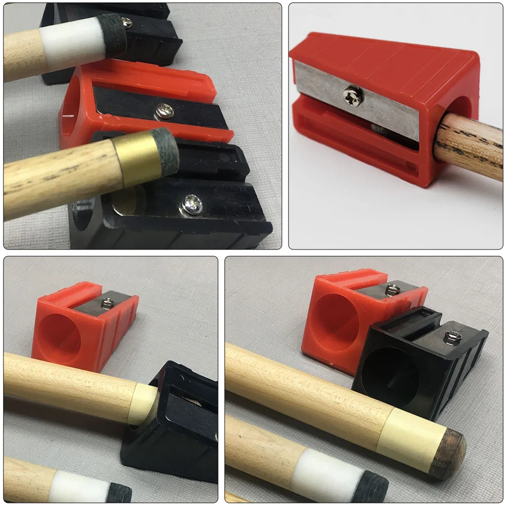 

3pcs Cue Tip Repair Tool Billiard Pool Snooker Cue Tip Trimmer Burnisher Sharpener Lightweight Portable Plastic for Daily
