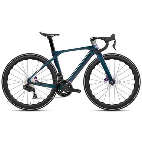 2025 TWITTER T10 Professional Full Carbon Road Bike with RS 24s Shifters SHlMAN 105 FD and RD 50mm Adult Carbon Wheel Road Bike