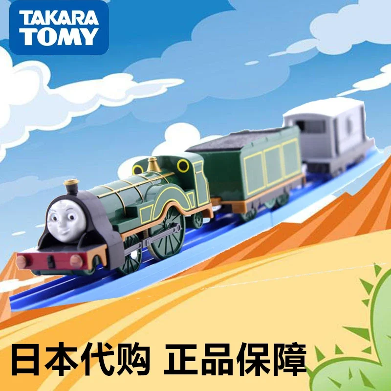 TAKARA TOMY Pule Road Road Electric train TS-13 Emili alloy compression shaft miniature model, adult decoration, boy toy,