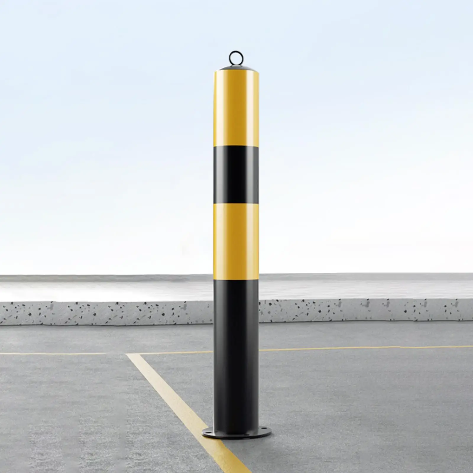 Safe Bollard 60cm H Protector Multifunctional Metal for Hotels Road Intersections Traffic Sensitive Area Street lanes Sidewalks