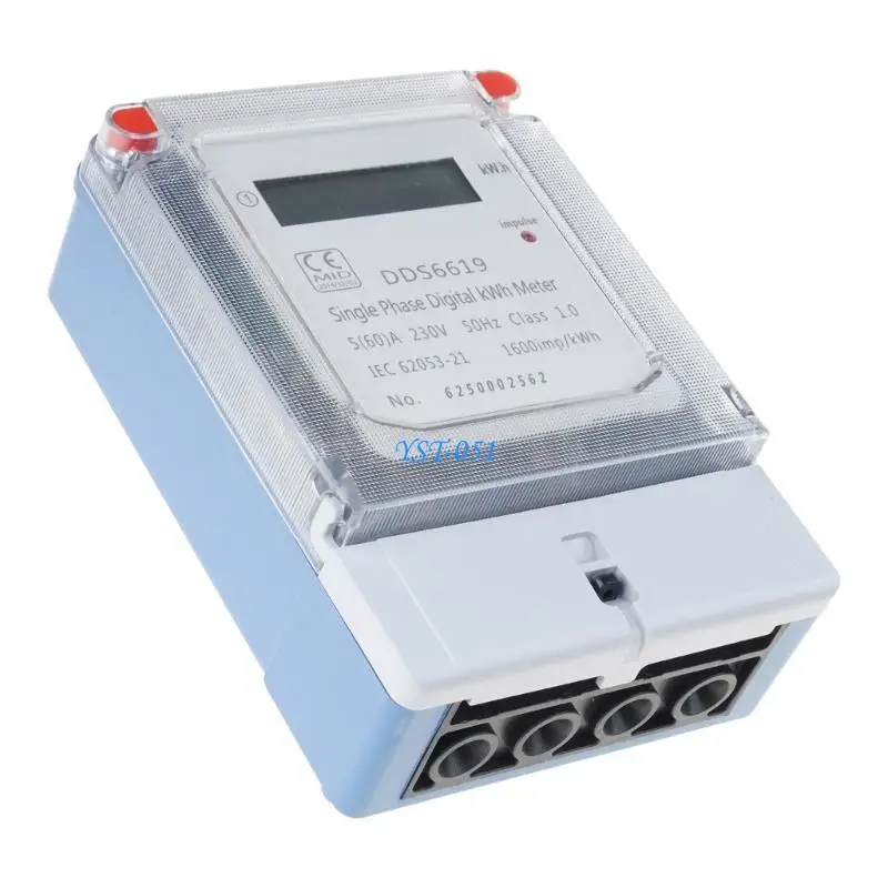

E15A Residential Wall Mounted Electric Meter Digital kWh Meter For Energy Control