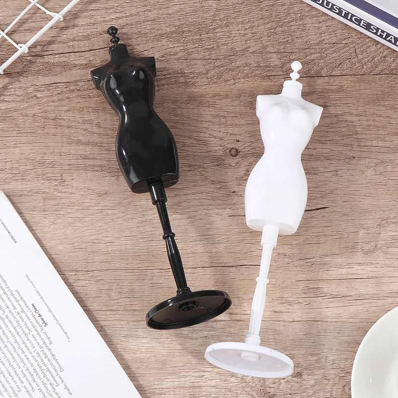 1Set 26CM 1:6 Dollhouse Miniature Mannequin Coat Hanger Skirt Support Wedding Mannequin Stand Humanoid Model Toy 2Colors