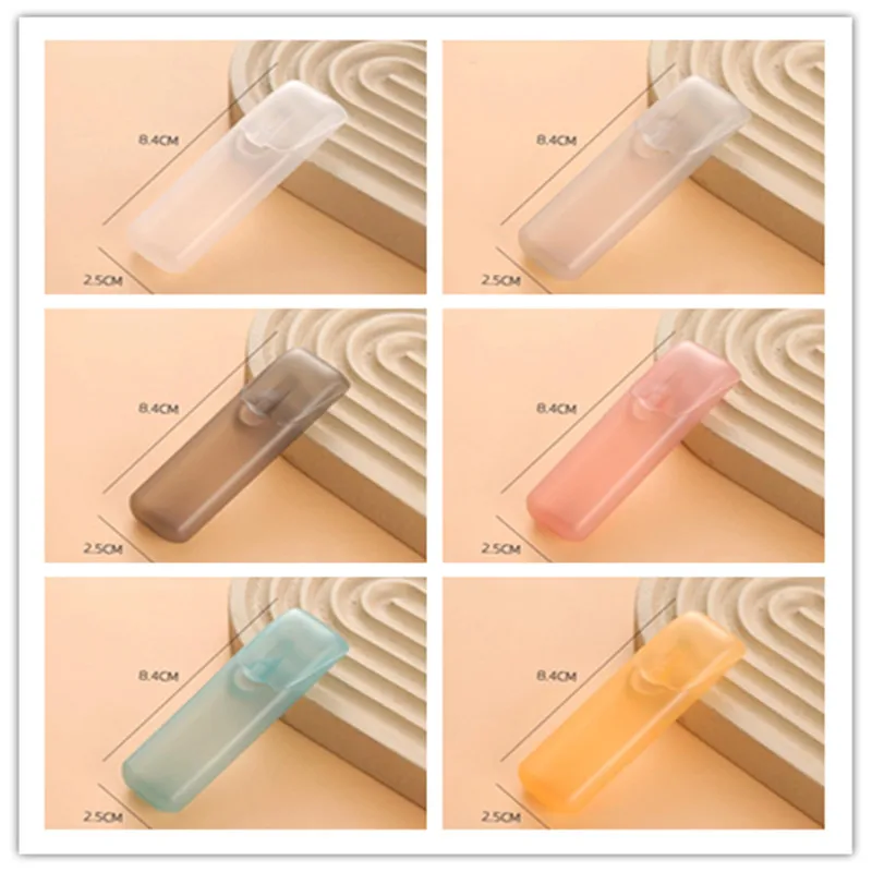 1PC Portable Transparent Plastic Mini Storage Box Toothpick Cotton Swab Box For Outdoor Travel Kitchen Restaurant Supplies