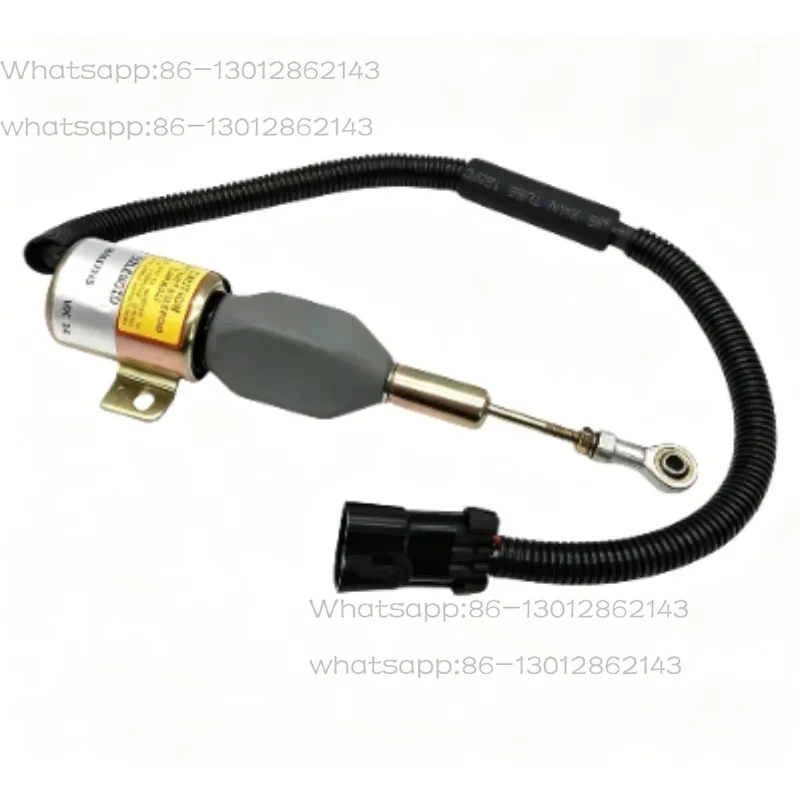 Válvula solenoide de corte de motor 3928160/3928161 de alta calidad para excavadora, válvula de corte de aceite para interruptor de apagado de motoniveladora