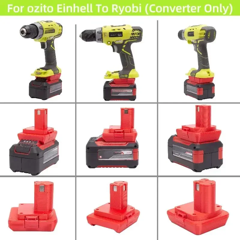 For Einhell / Ozito  Battery Adaptor For  Einhell /OZITO  To Ryobi  Tools Adaptor   (Not include tools and battery)