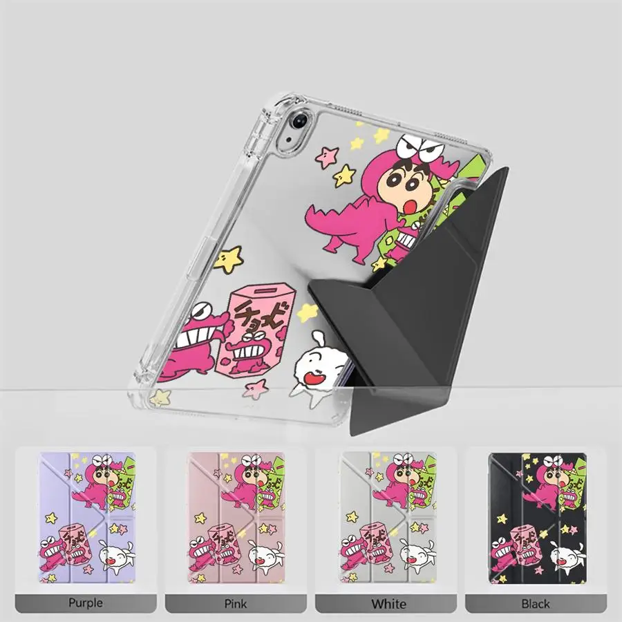Crayon Shin-Chan Anime Tablet Case For iPad Pro 11th 10th 9th 8th 7th 12.9inch Air 4 5 M3 M2 1 2 M4 11inch Pro 2025 Mini 6 7