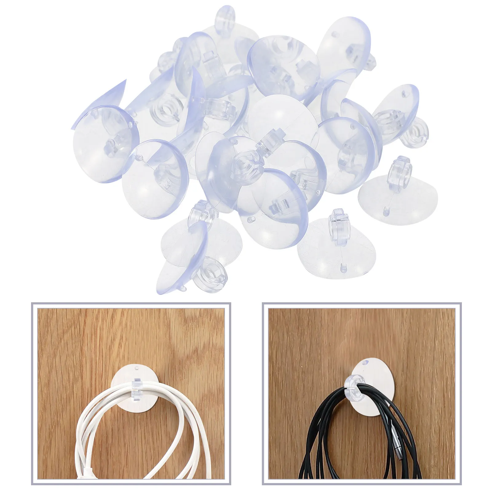 200Pcs Suction Cup Light Hooks for String Lights Outdoor Christmas Decoration Rope Light Clips Easy Install No Residue Removable