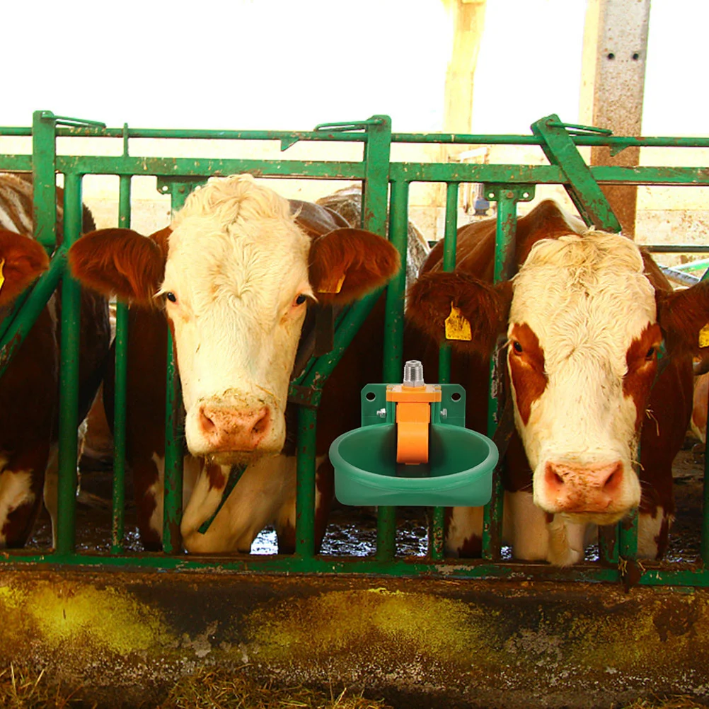 

2pcs Automatic Goat Waterer Bowl Sheep Cattle Livestock Farm Animal Drinking System Durable Plastic Spill Proof Weather