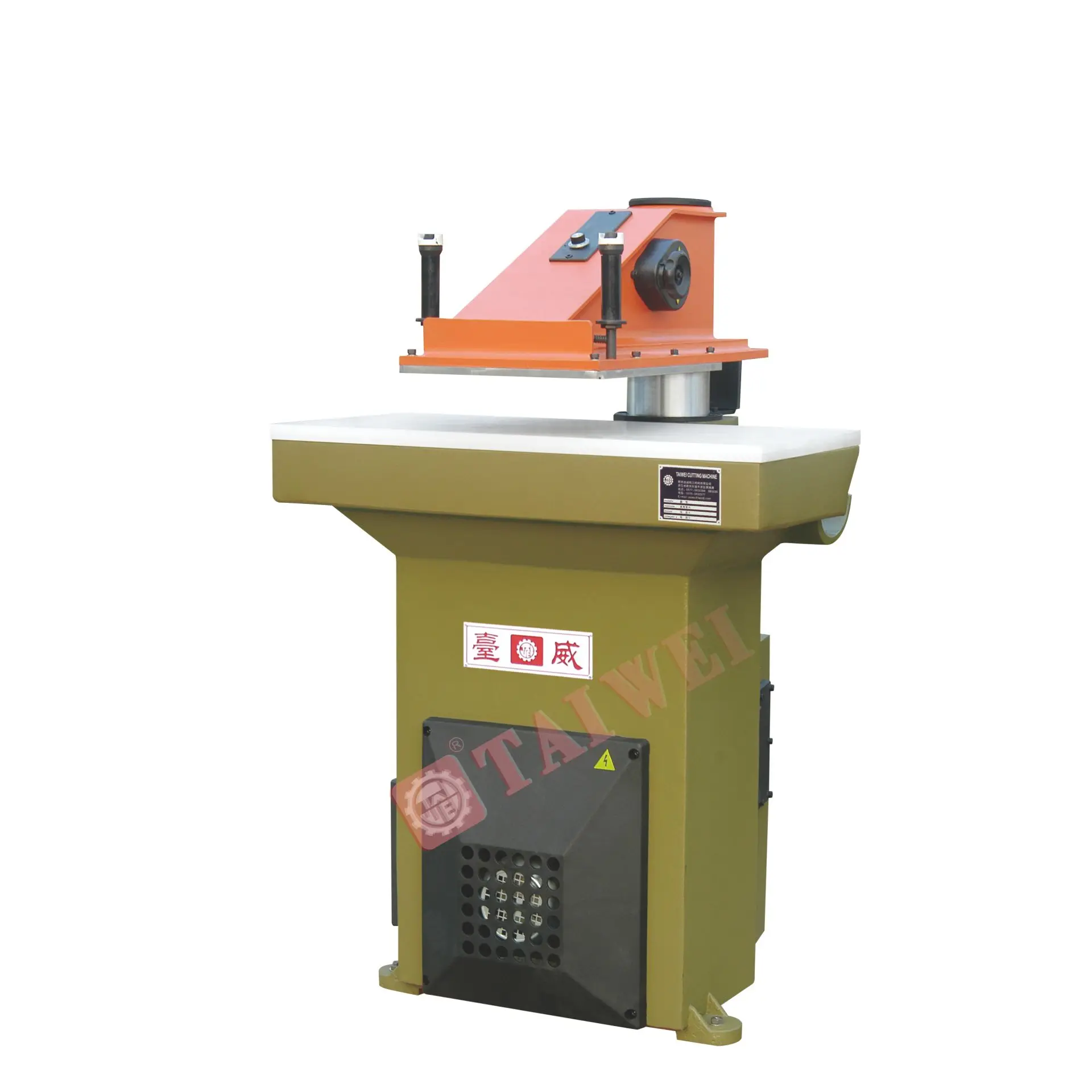 Taiwei Leather Glove Cutting Machine Hydraulic Swing Arm Die Cutting Press Motor Bearing