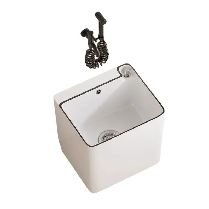 

Modern ceramic mop pool household balcony small foot sink pool bathroom floor type