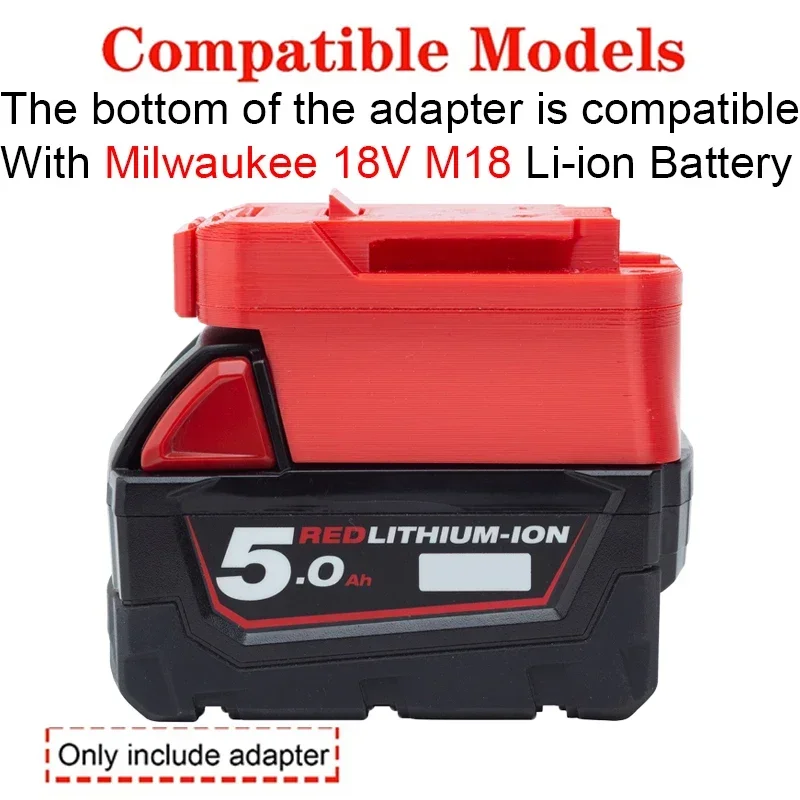 Adapter/Converter for Bauer 20V Li-ion tools to Milwaukee 18V Li-ion Battery Adapter Power Tool Accessories