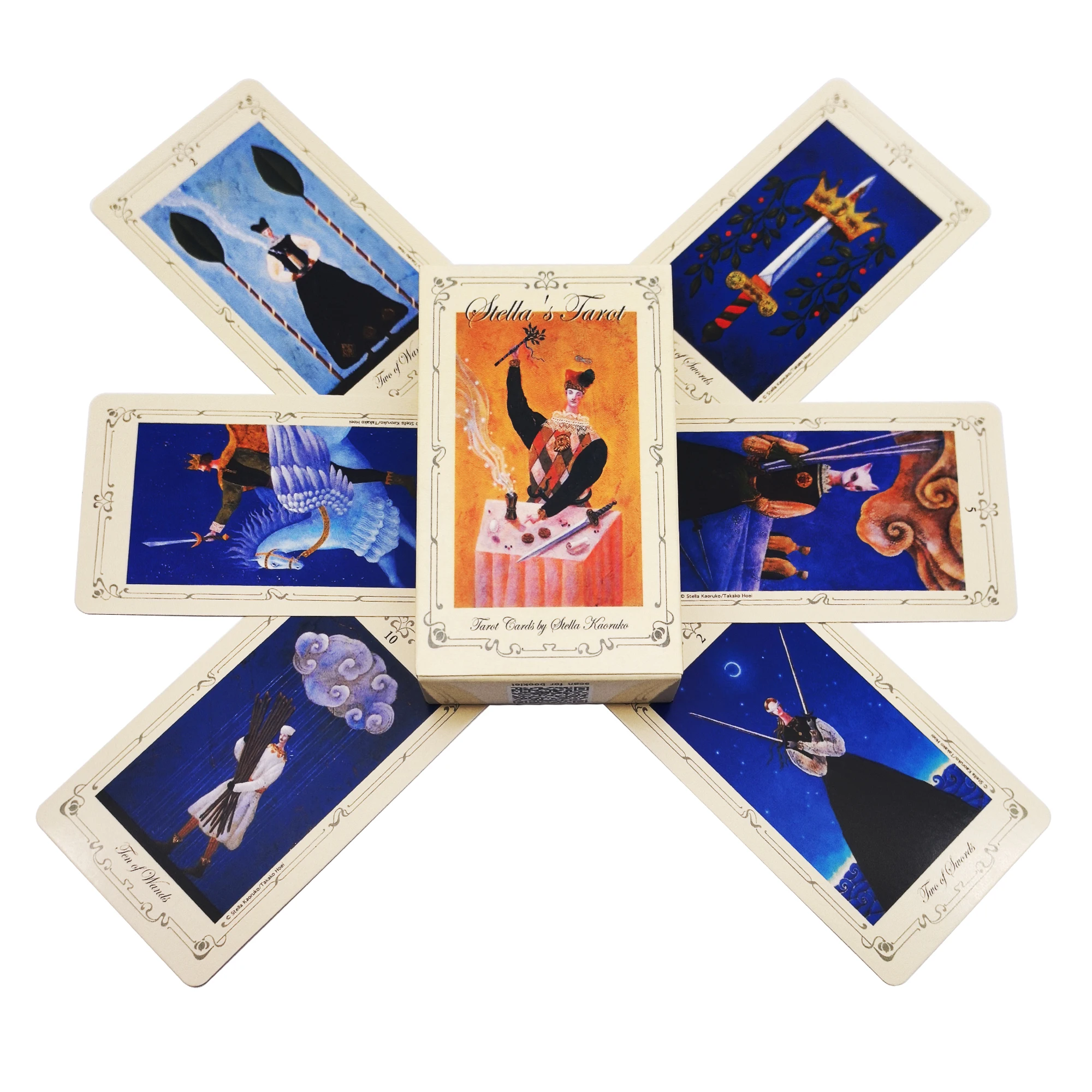 Hot selling Stellas Tarot Leisure Entertainment Card Family Gathering Divination Deck Tarot Board Playing Card Game gift