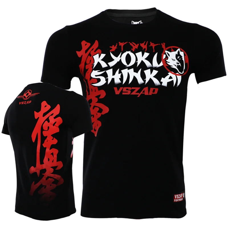 Herren Muay Thai T-Shirt Sommer Schnelltrocknend Bequemes Atmungsaktives Shirt Modisches Fitness-T-Shirt Lässiges O-Ausschnitt Kurzarm-Oberteil – Detail 12