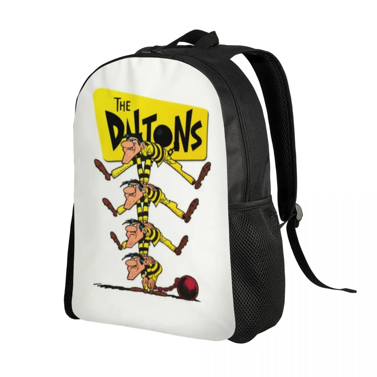 Lucky Luke Backpack for Women Men College School Student Bookbag Fits 15 Inch Laptop Dalton Brothers Comics Cartoon Bags