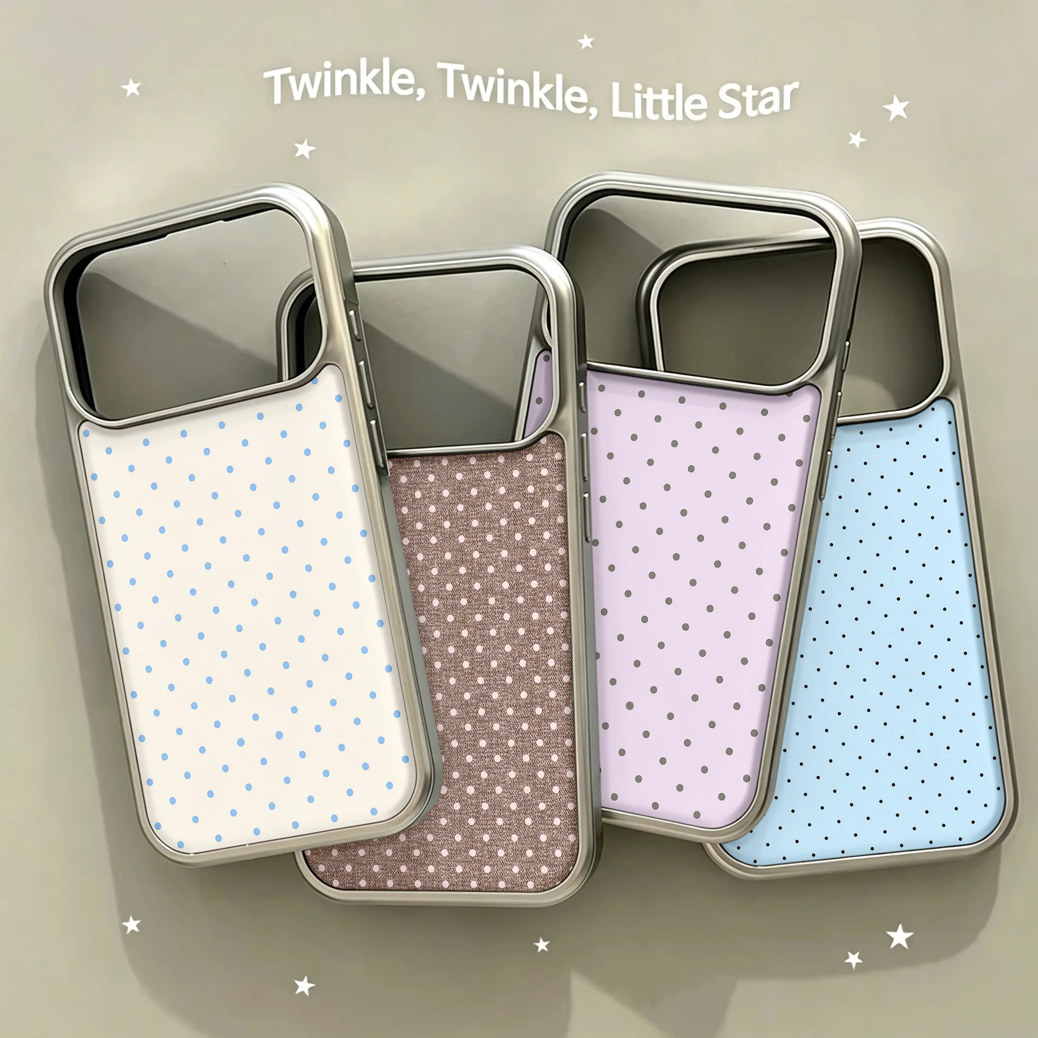 Koreanische INS Polka Dot Muster Handyhülle für iPhone 17 16 15 14 13 12 11 Air Pro Max Plus Luxuriöse Transparente Weiche Rückseiten-Abdeckung