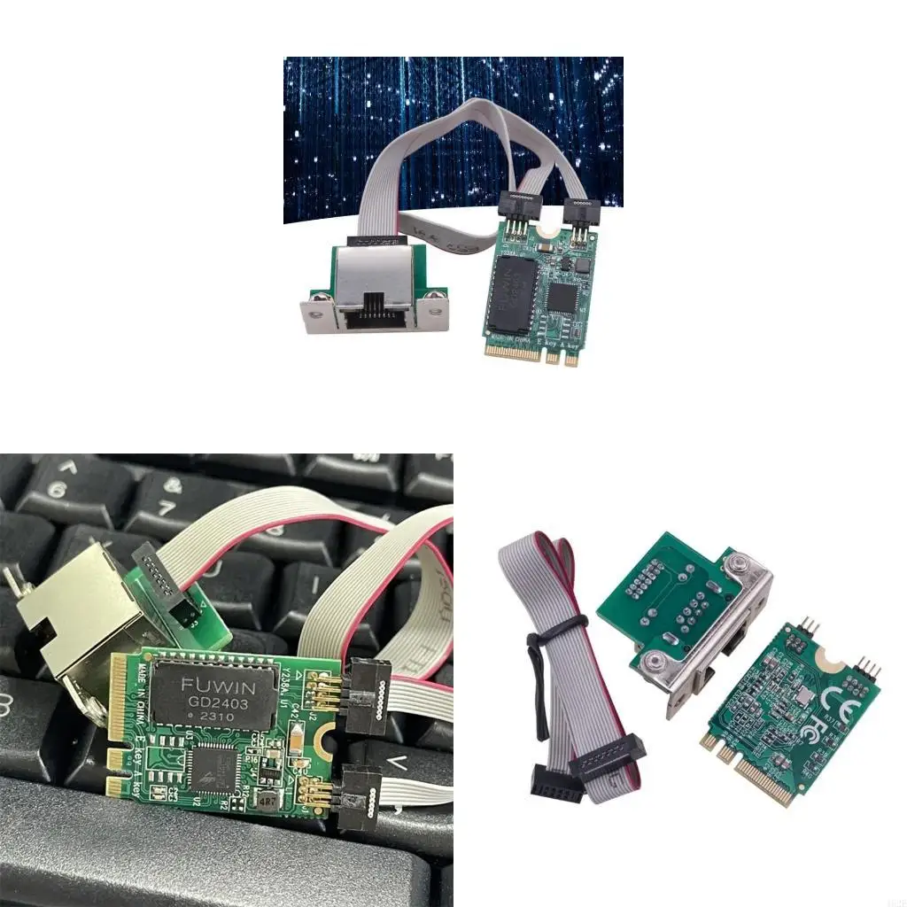 462E M.2 A+E Networking Adapter 2.5G/1000/100Mbps Fast Transfer 2.5G Ethernet WIFI Routing Card for Gaming Videos Editing