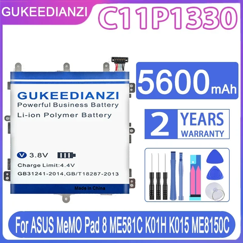 

GUKEEDIANZI C11P1330 Battery For ASUS MeMO Pad 8 Pad8 ME581C K01H K015 ME8150C High Capacity with Free Tool