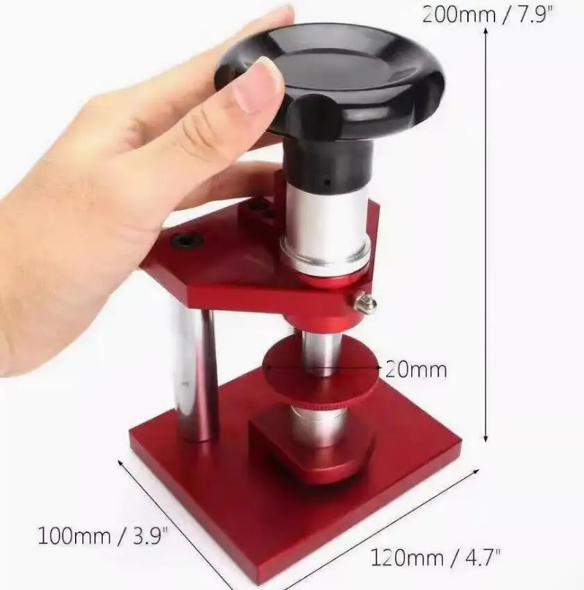 

Pro Watch Repair Tool Case Back Bezel Press with Nylon Dies Quality Optics