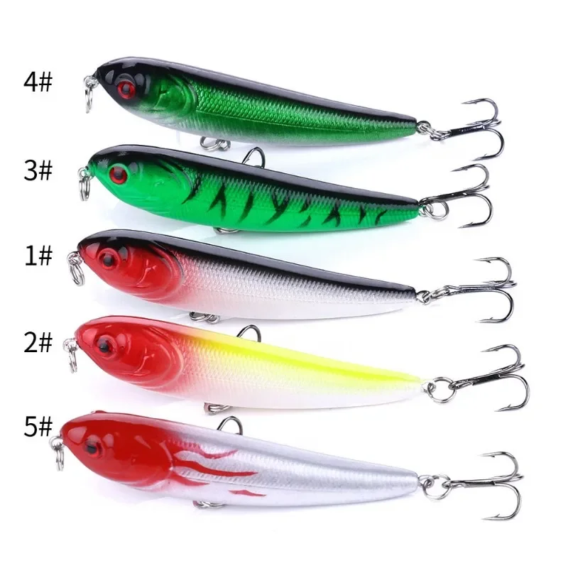 Floating pencil Lua bait Surface tie pencil bait warp-mouth blackfish simulation bait fishing helper