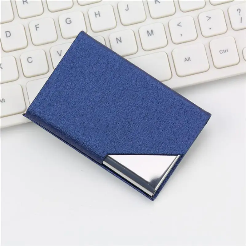 Hochwertiger Visitenkartenhalter aus PU-Leder und Metall, schlankes Design, verschiedene Farben, perfekt für den täglichen Gebrauch im Büro. – Detail 15