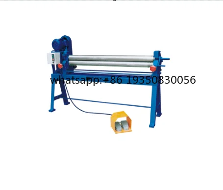 Manual Three Roller Bending Machine End Forming Carbon Steel Stainless Steel Gear Multifunctional 2.5mm Thickness 610mm Length
