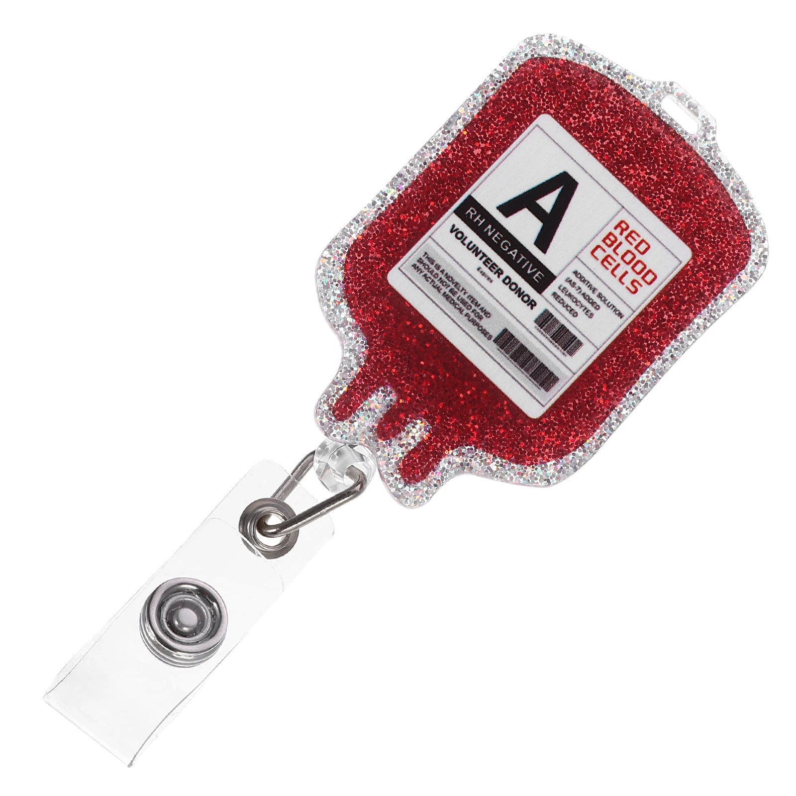 

Holder Retractable Buckle Nurse Doctor ID Clip Red A Type Name Tag Name Tag Holder Reel Card Accessory