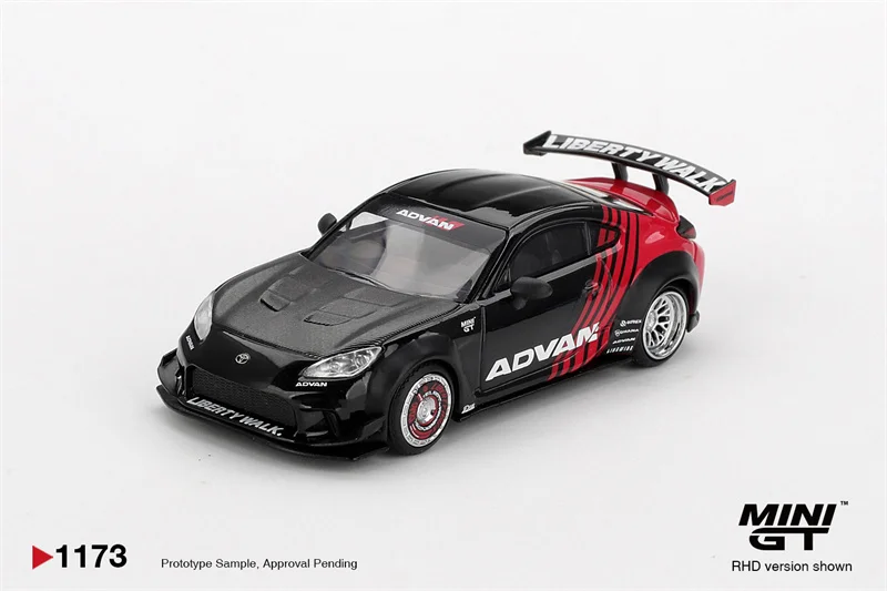 MINI GT 1:64 GR86 LBNation Advan/Z06 GT3.R # 3/Supra (A80) Top Secret GT-300 Top Secret Druckguss-Automodelle Geschenke