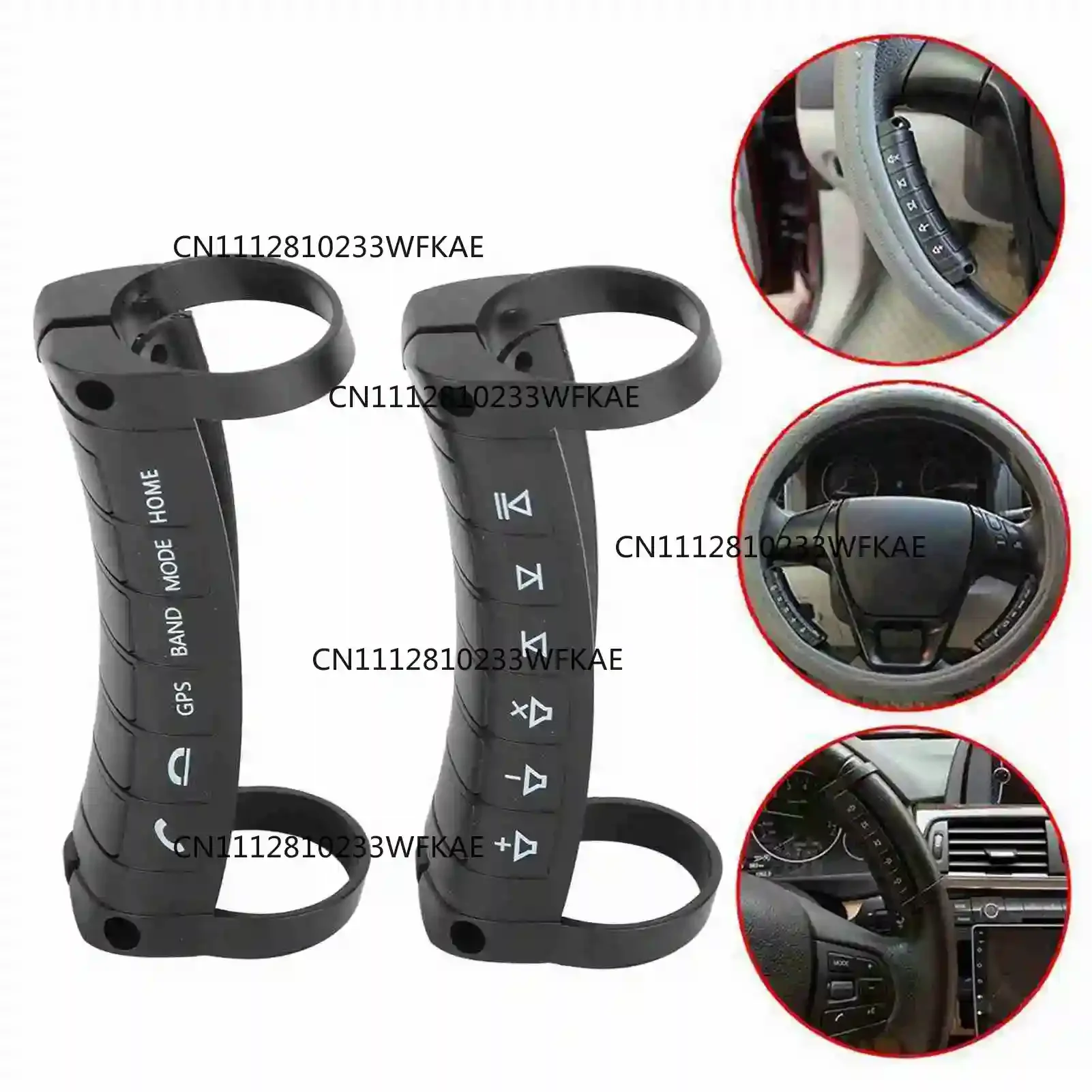 Universal Car Wireless Steering Wheel Buttons Remote Control 5 Keys 10 Keys DVD Navigation Buttons Controller Cars Accessories