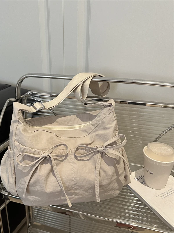 2025 New Fashion Commuter Class Single Shoulder Bag Casual Tote Bag Lightweight Foldable Pure Color PU Leather Handbag