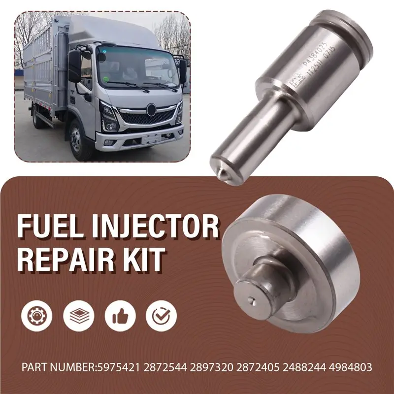 XPI Injector 2488244 Repair Kit With Nozzle P4384025 4384025 / Valve Seat 4984803 For Cummin-S Diesel XPI ISG Engine