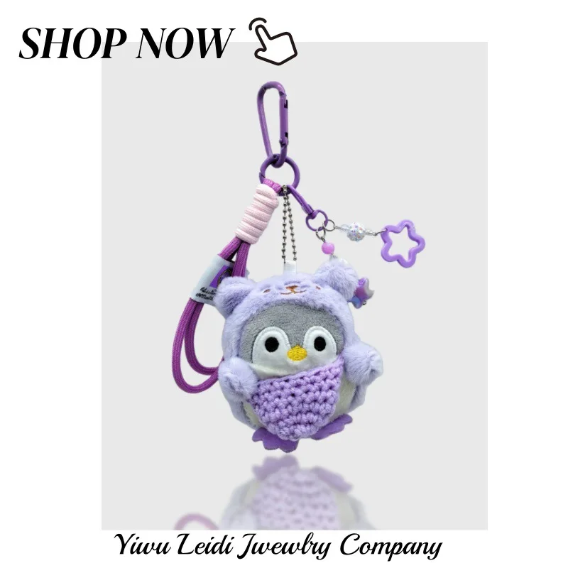 

Cartoon Cute Dress-up Penguin Figurine, Douyin Style Dress-up Little Penguin Plush Toy Pendant