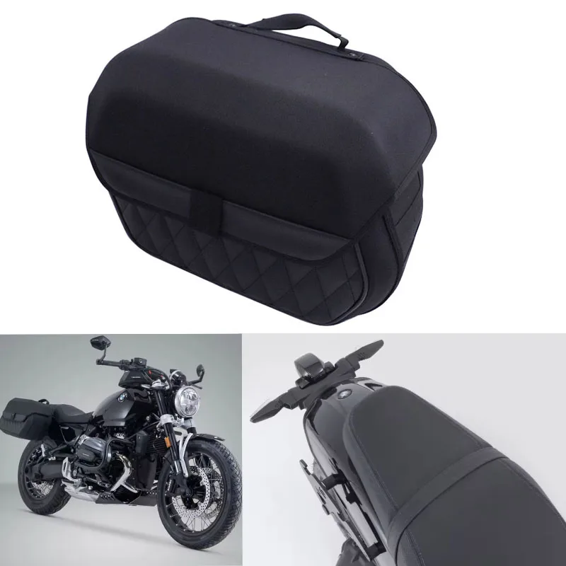 

Right Side Saddlebag Motorcycle Waterproof Travel PE Side Bag 19.5L For BMW R12 2023 2024 2025 Luggage Carrying Bag - Right