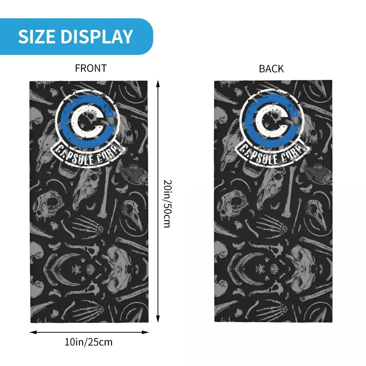 Capsule Vintage Bandana Neck Cover Printed Motocross Capsule Corp Face Scarf Balaclava Cycling Unisex Adult Winter