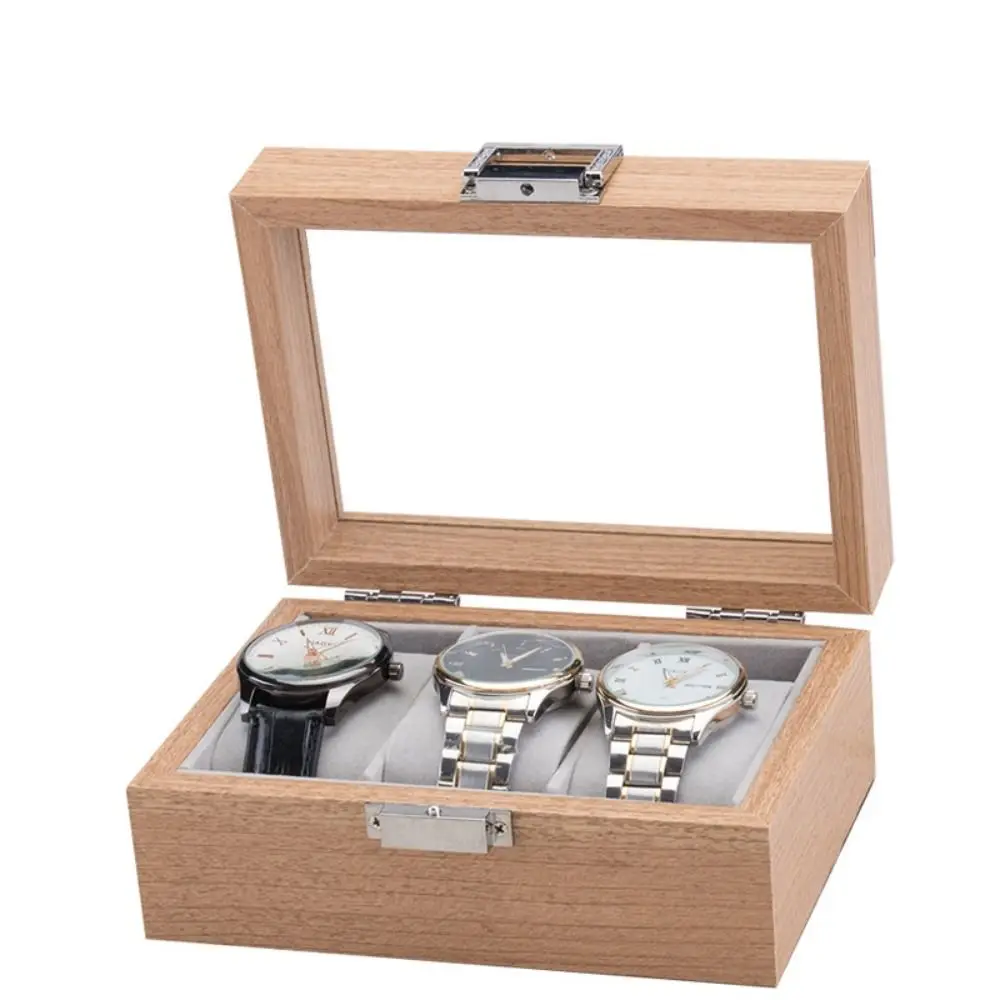 3/6grids Watch Storage Box Transparent Lid Window Display Watch Storage Case Environmental Protection Watch Tray