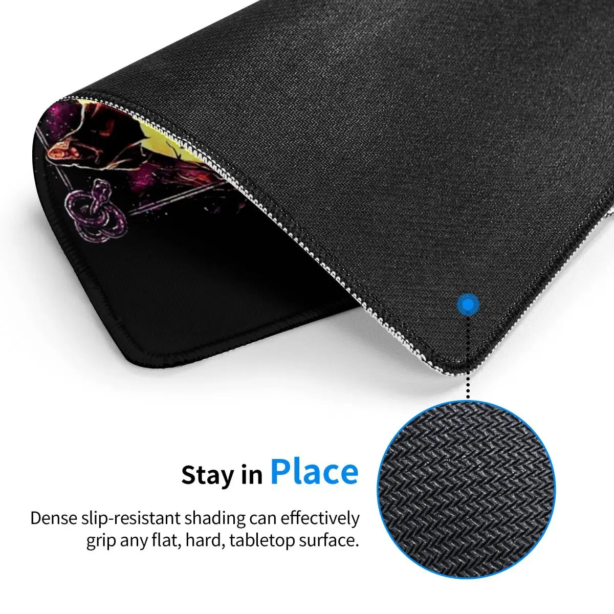 Custom Halloween Billy Hocus Pocus Mouse Pad Non-Slip Rubber Mousepad with Durable Stitched Edges Gaming Computer PC Mouse Mat