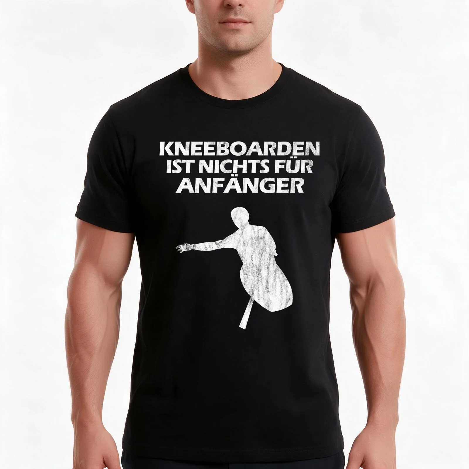 Kneeboarding is not for beginners T-Shirt, Summer Casual Cotton Tee, Oversized Streetwear Tops, Vintage Graphic Print