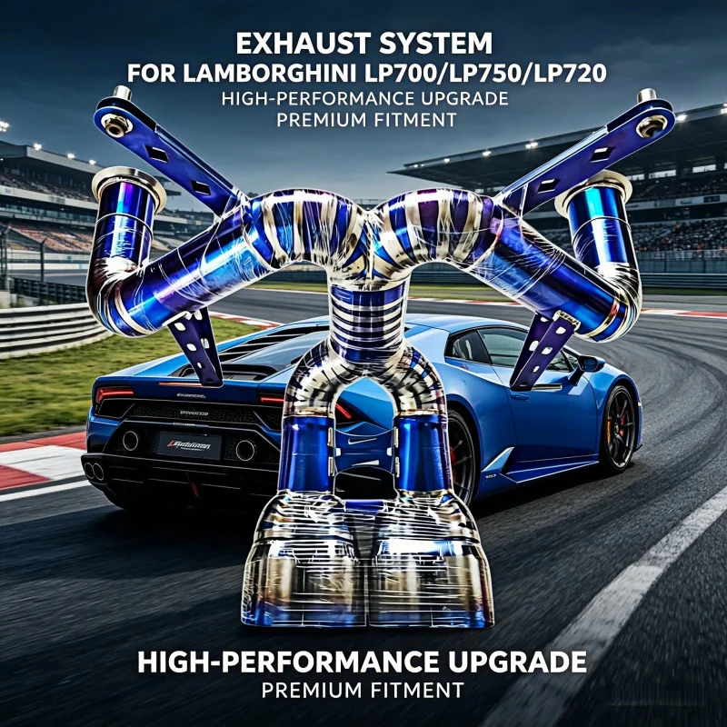 

Titanium Exhaust Catback for lamborghini LP700 LP750 LP720 2012-2018 Exhaust System Sound Waves to Upgrade Exhaust Pipes