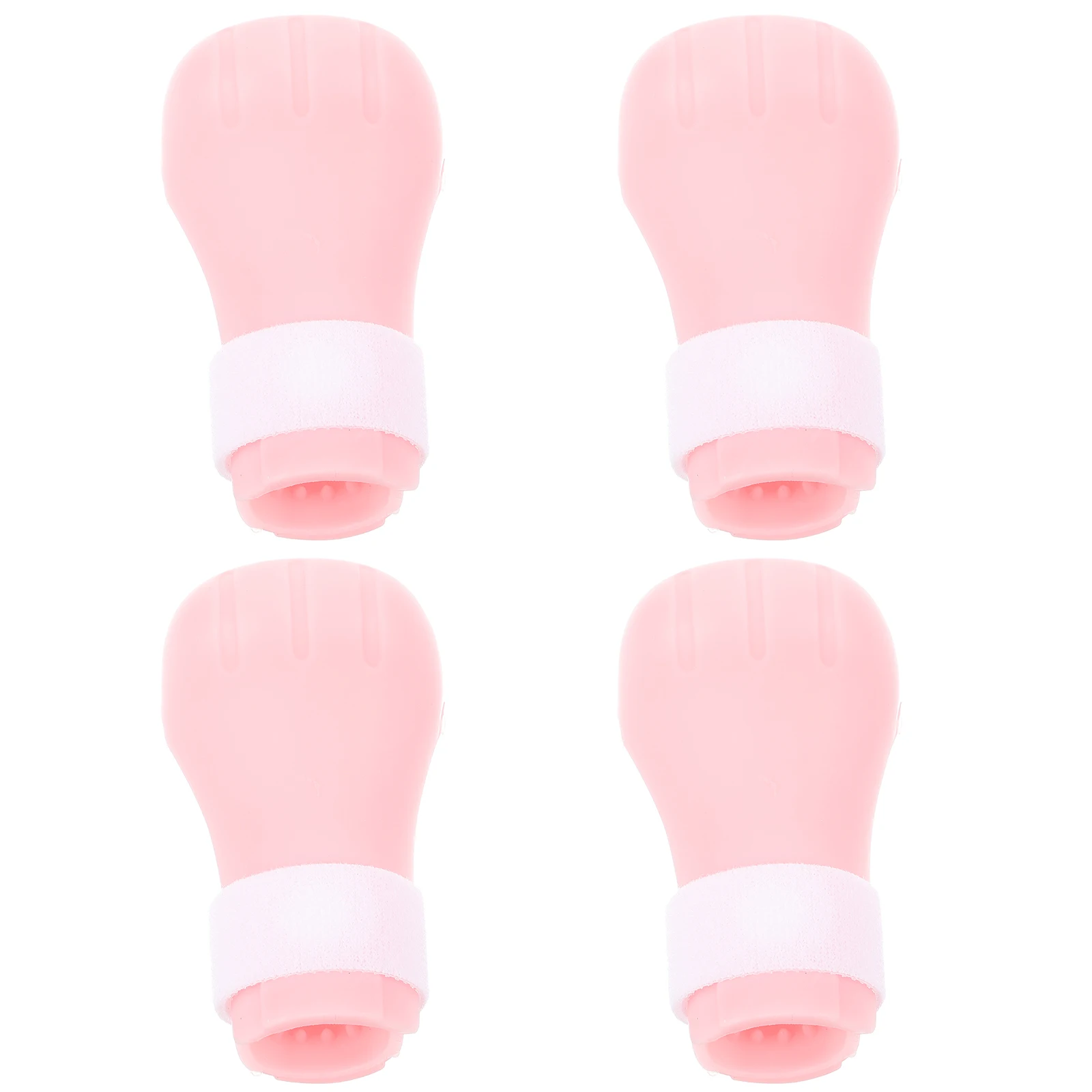 

4 Pcs Cat Feet Pet Boots Grooming The Adjustable Silicone Silica Gel Booties Paw