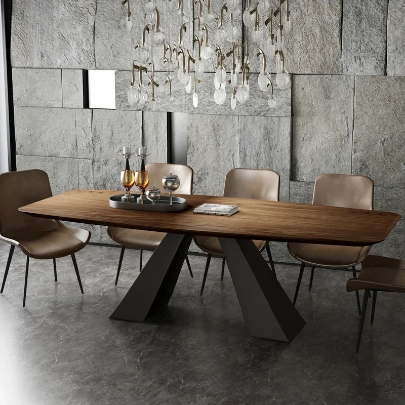 

Luxury Rectangular Dining Table Kitchen Unique Big Modern Restaurant Tables Nordic Living Room Mesas De Jantar Home Furniture