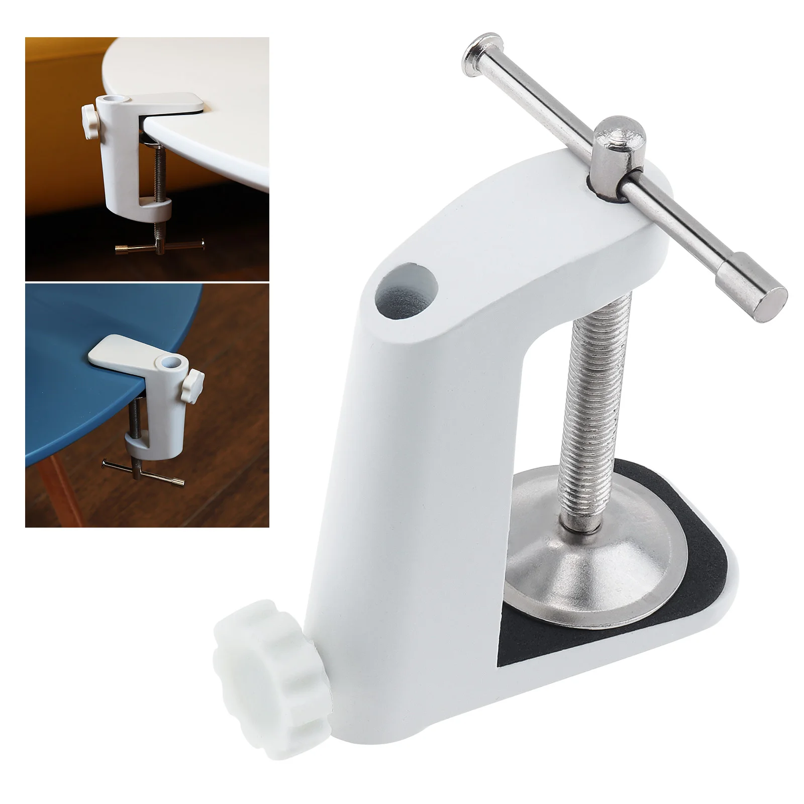 

Aluminum Alloy Cantilever Desktop Magnifier Bracket Clamp Holder Metal LED Desk Lamp Clip Fittings Base Hose for Mic Stand Tools